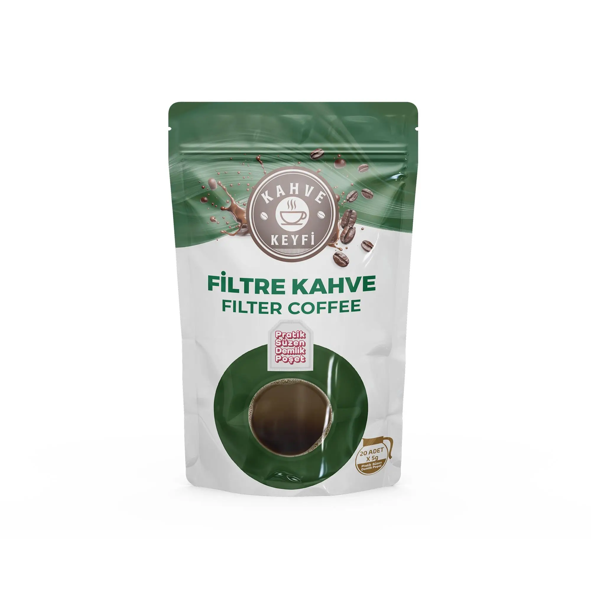 Filtre Kahve (Pratik Süzen Poşet) - 20 Adet x 5 gr.