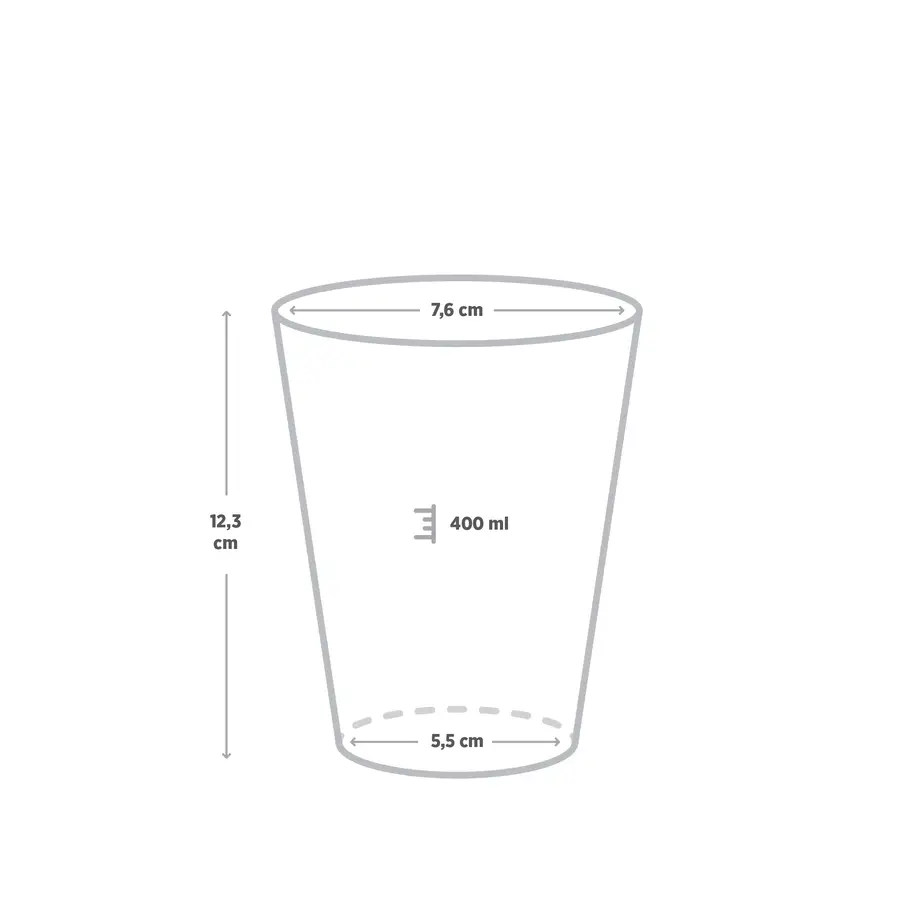 Kokteyl Bardağı Şeffaf 400 ml - 15 Adet