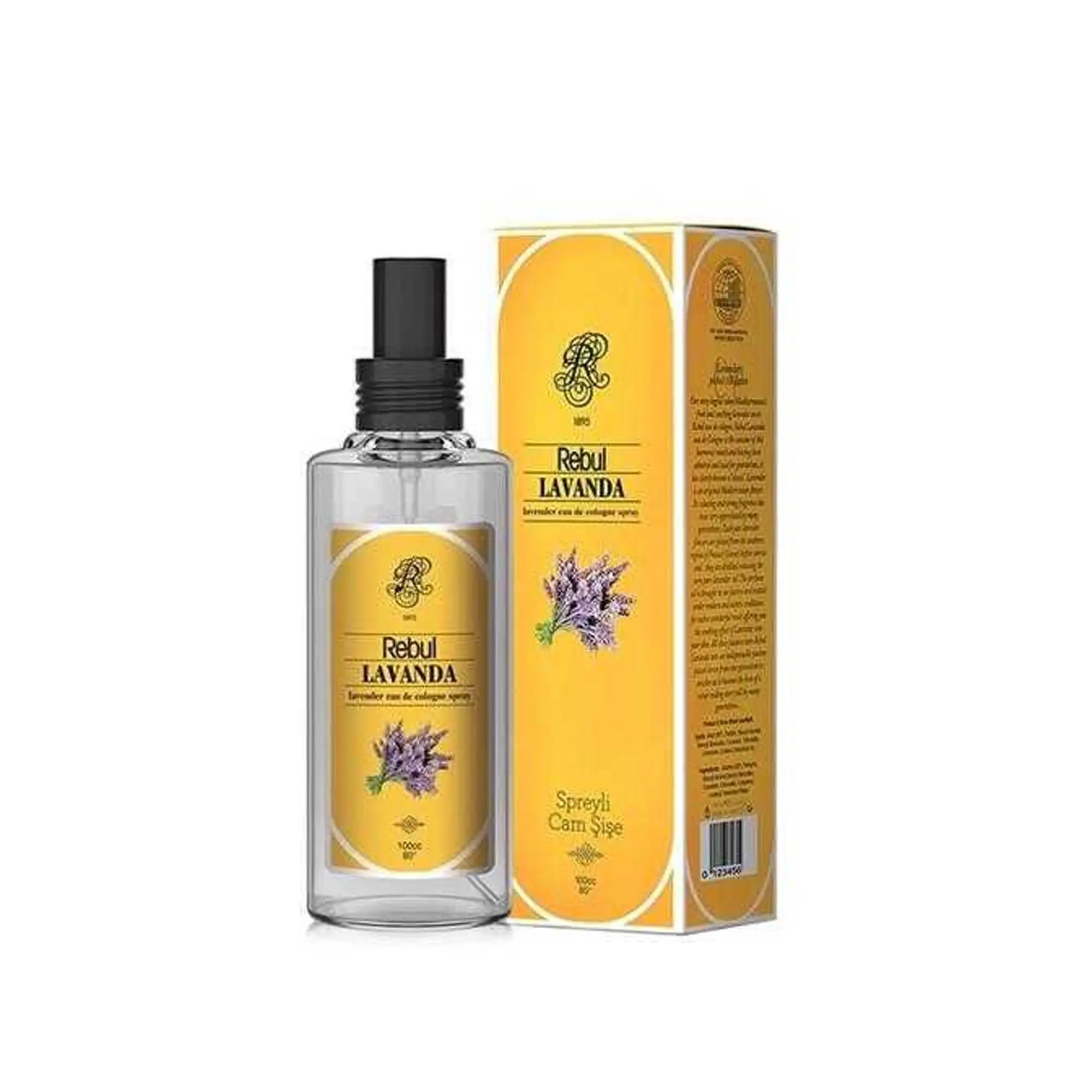 Lavanda (Lavanta) 100 ml Cam Şişe Sprey Kolonya 80°