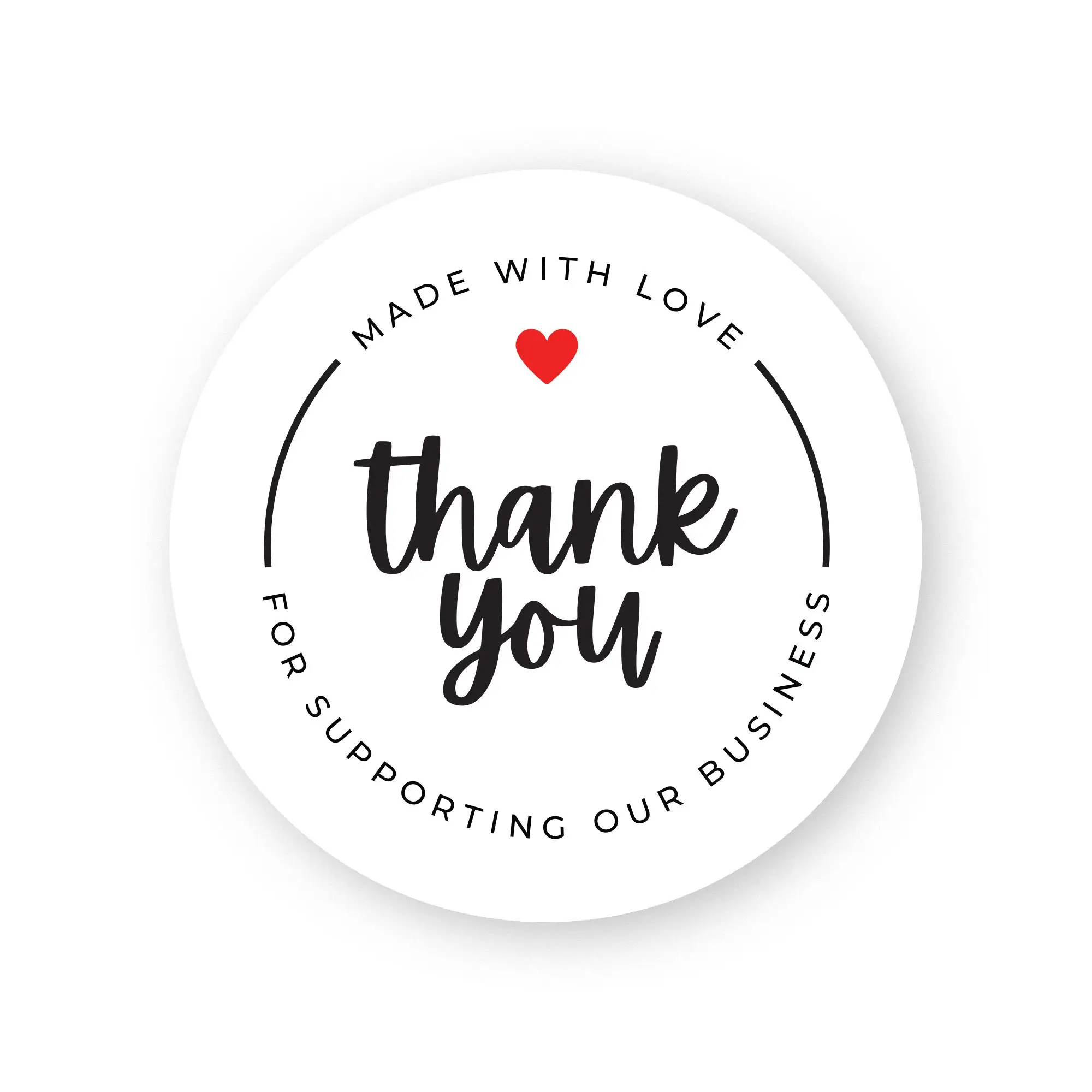 Sticker 3 - Thank You 4x4 cm - 66 Adet