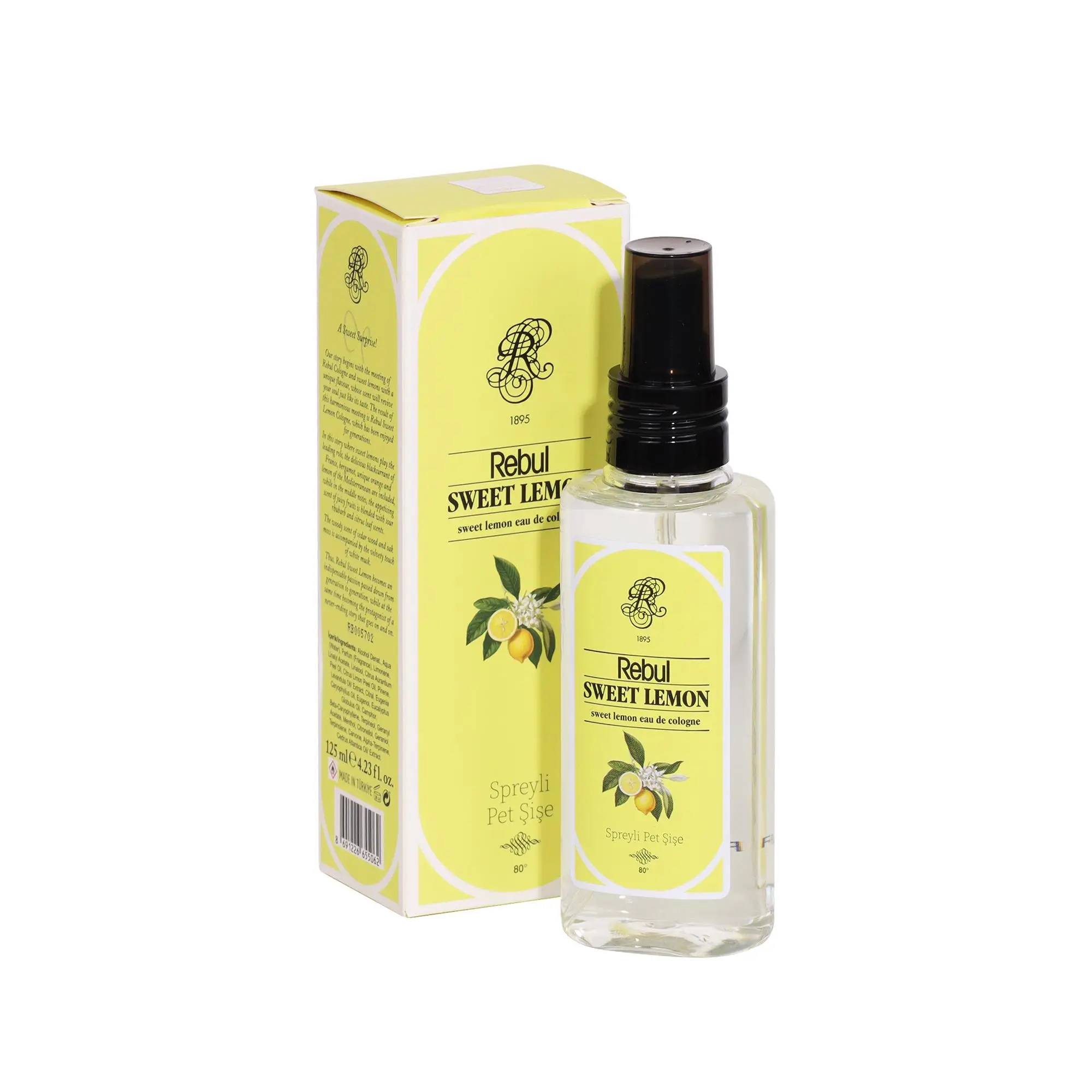 Sweet Lemon (Tatlı Limon) 125 ml Pet Şişe Kolonya 80°